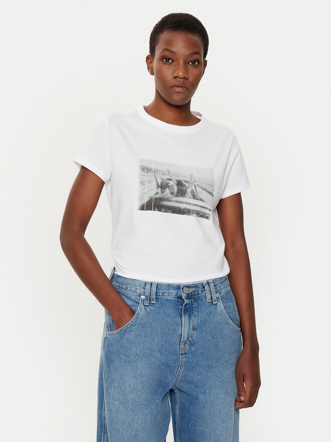 BOSS BOSS Camiseta 50541264 Blanco Regular Fit
