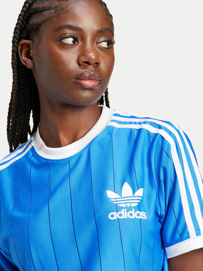 adidas adidas Футболка adicolor 3-Stripes IY7233 Голубий Loose Fit