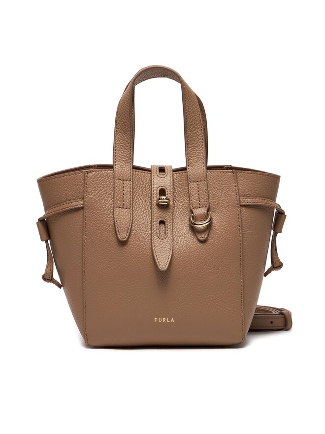 Furla Handtasche Furla Net Mini Tote BASRFUA-HSF000-1257S-9107 Braun