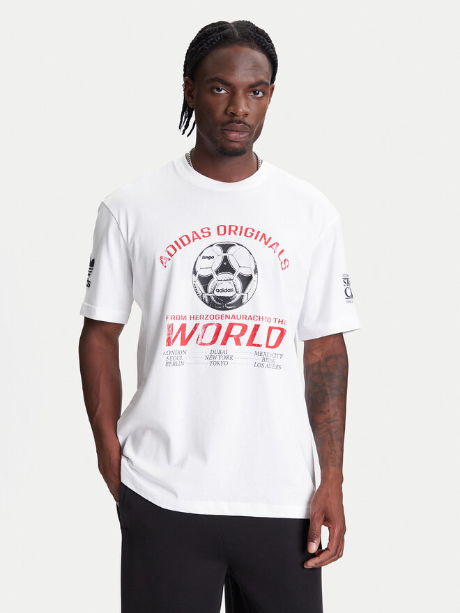 adidas adidas Camiseta 90s Football Graphic JX3065 Blanco Regular Fit
