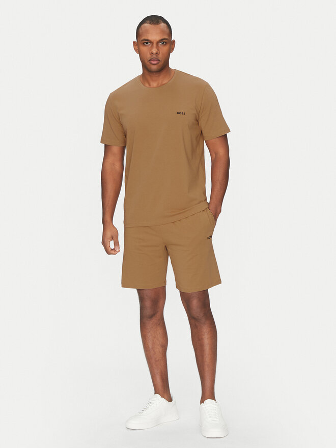BOSS BOSS Camiseta Mix&Match 50515312 Beis Regular Fit