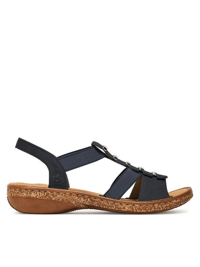Rieker Sandály Rieker 62850-14 Tmavomodrá