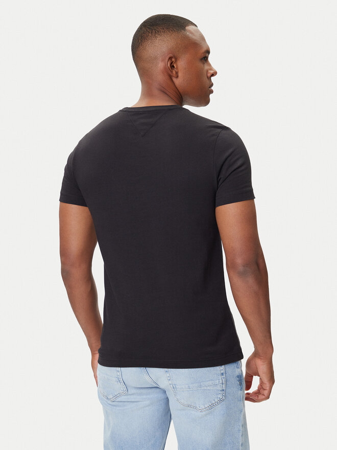 Tommy Hilfiger Tommy Hilfiger T-Shirt Core Logo Tee MW0MW11465 Schwarz Slim Fit