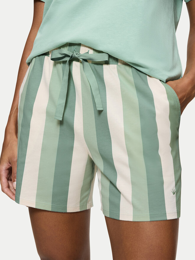 Triumph Triumph Pižamos šortai Mix & Match 10218280 Žalia Relaxed Fit
