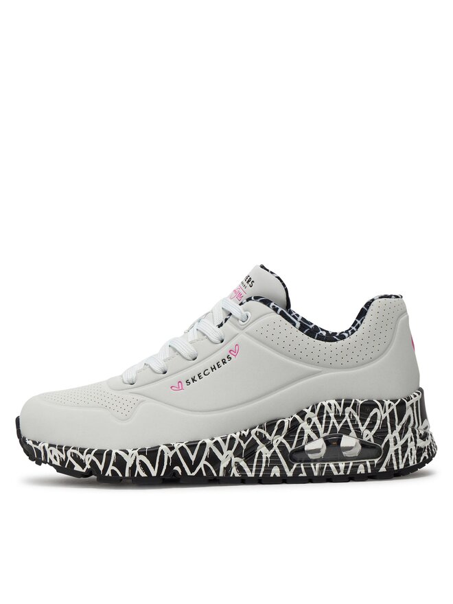 Skechers Sneakersy Skechers Loving Love 155506/WBK Biały
