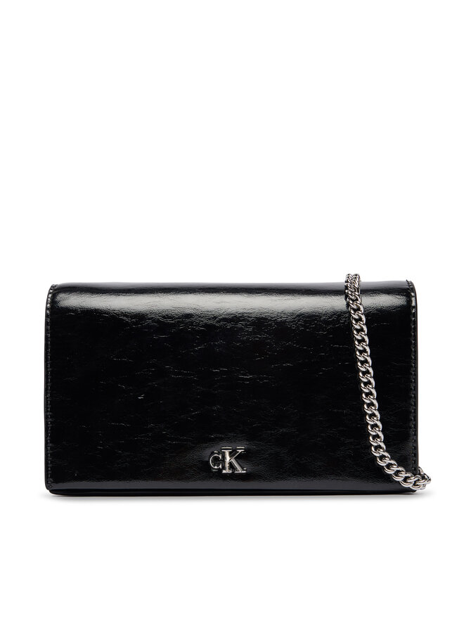 Calvin Klein Rankinė Calvin Klein Ck Metallic Wallet On Chain LV04F3320G Juoda