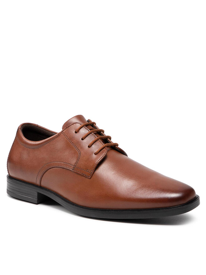 Clarks Półbuty Clarks Howard Walk 261620177 Brązowy