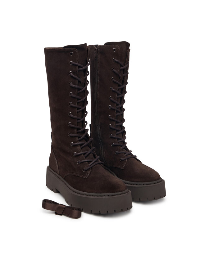 Steve Madden Schnürschuhe Steve Madden Vroom 11001204 Dunkelbraun