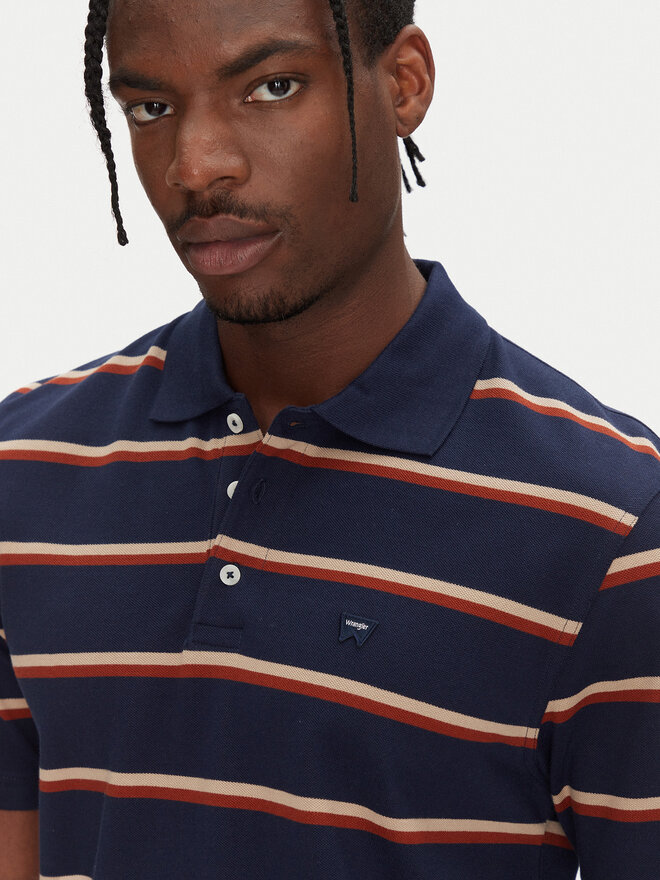 Wrangler Wrangler Poloshirt 112362827 Dunkelblau Regular Fit