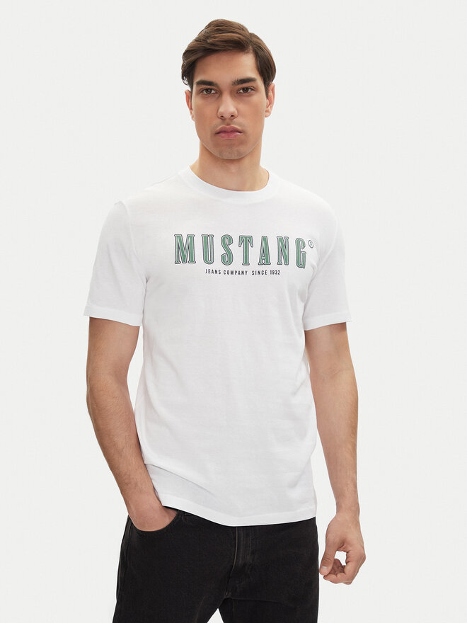 Mustang Mustang T-Shirt Austin 1016281 Λευκό Regular Fit