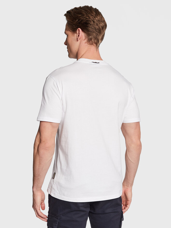 Napapijri Napapijri T-Shirt S-Bollo NP0A4H9K Λευκό Regular Fit