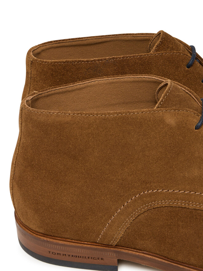 Tommy Hilfiger Botines planos Tommy Hilfiger Dress FM0FM05726 Marrón