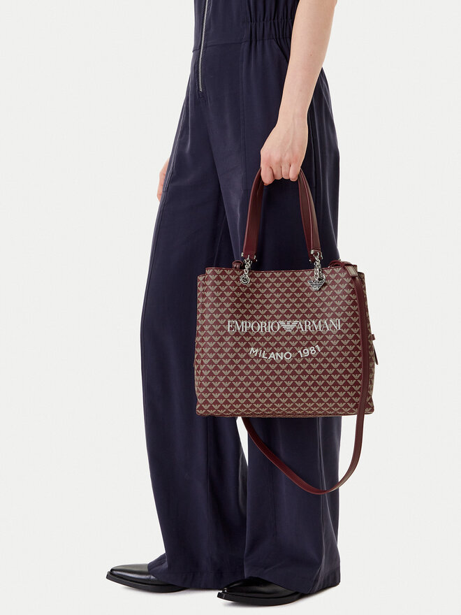 Emporio Armani Ročna torba Emporio Armani Y3D158 YWS0E 80801 Rjava