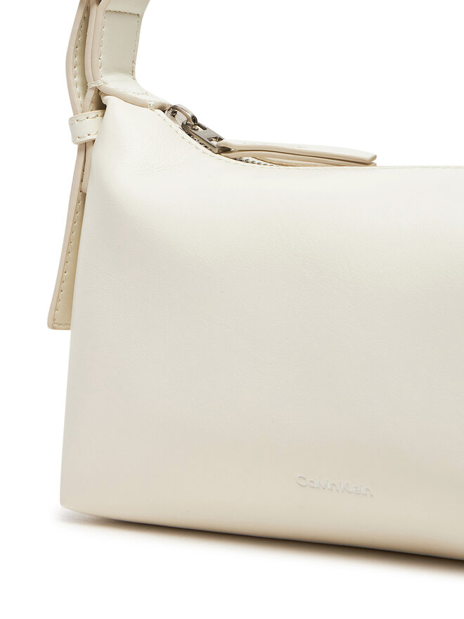 Calvin Klein Ročna torba Calvin Klein Hardware Handle Mini Bag K60K613027 Écru