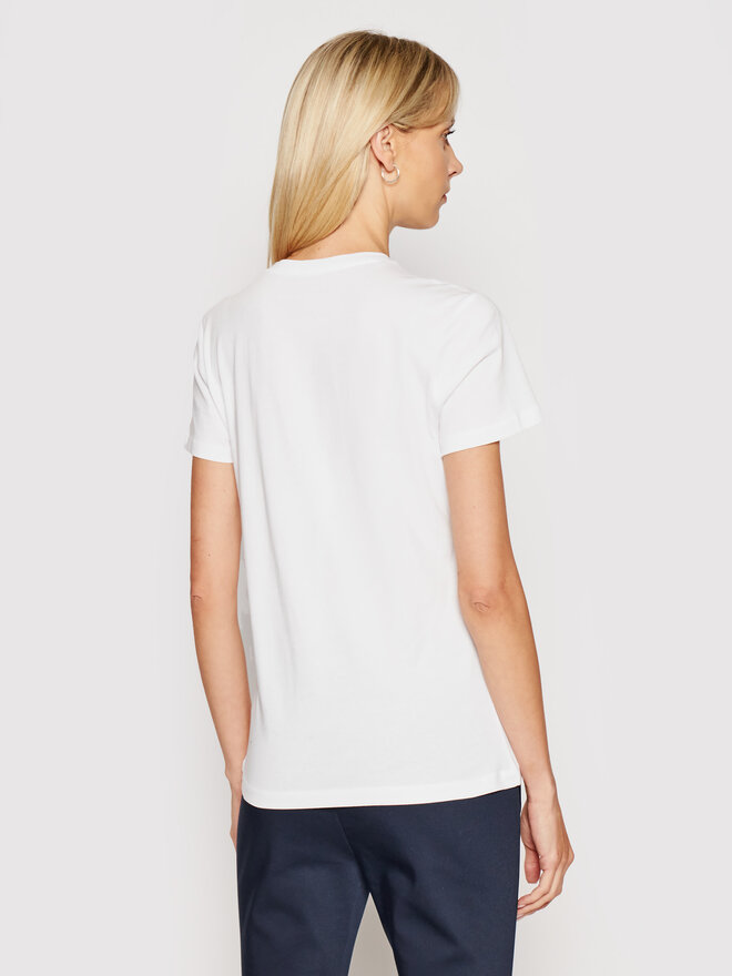 Tommy Hilfiger Tommy Hilfiger Camiseta WW0WW22043 Blanco Regular Fit