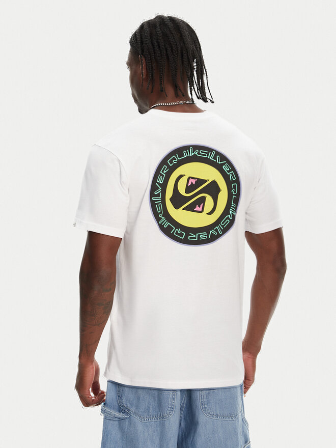 Quiksilver Quiksilver Marškinėliai Circle Back Ss EQYZT08054 Balta Regular Fit
