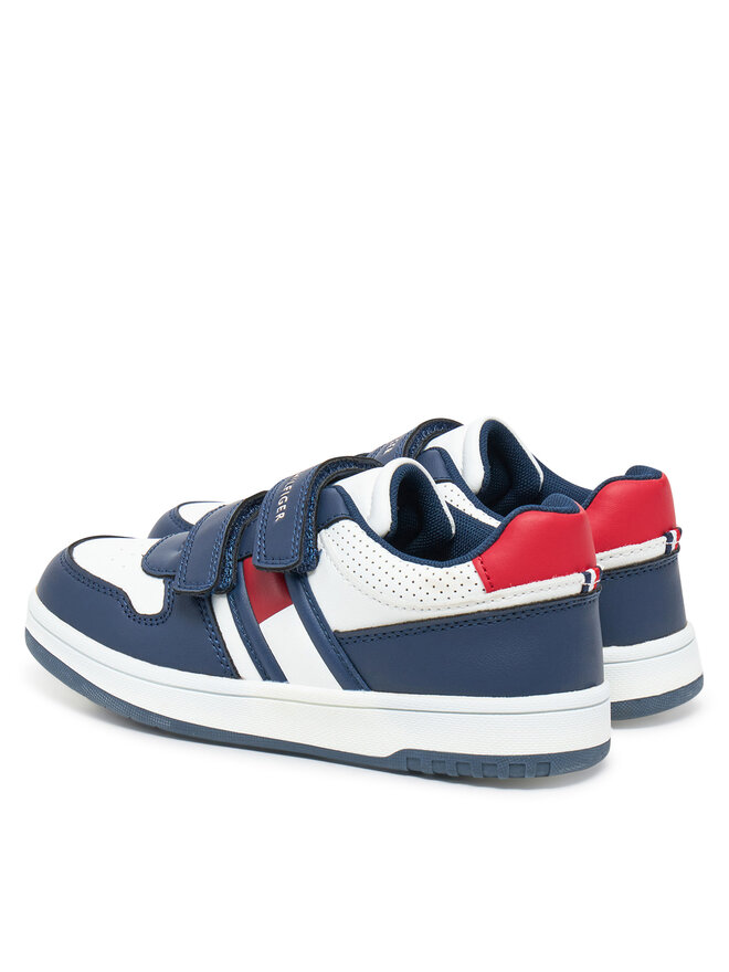 Tommy Hilfiger Снікерcи Tommy Hilfiger Flag Low Cut Velcro Sneaker T1X9-33841-1355X S Cиній