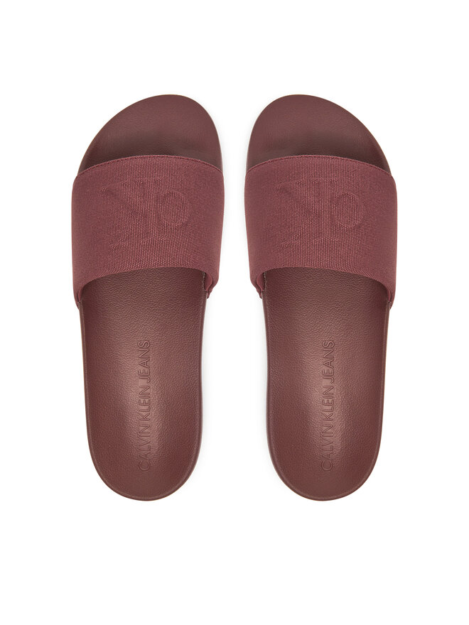 Calvin Klein Jeans Παντόφλες Calvin Klein Jeans Slide Hf Mono Cv YM0YM01282 Καφέ