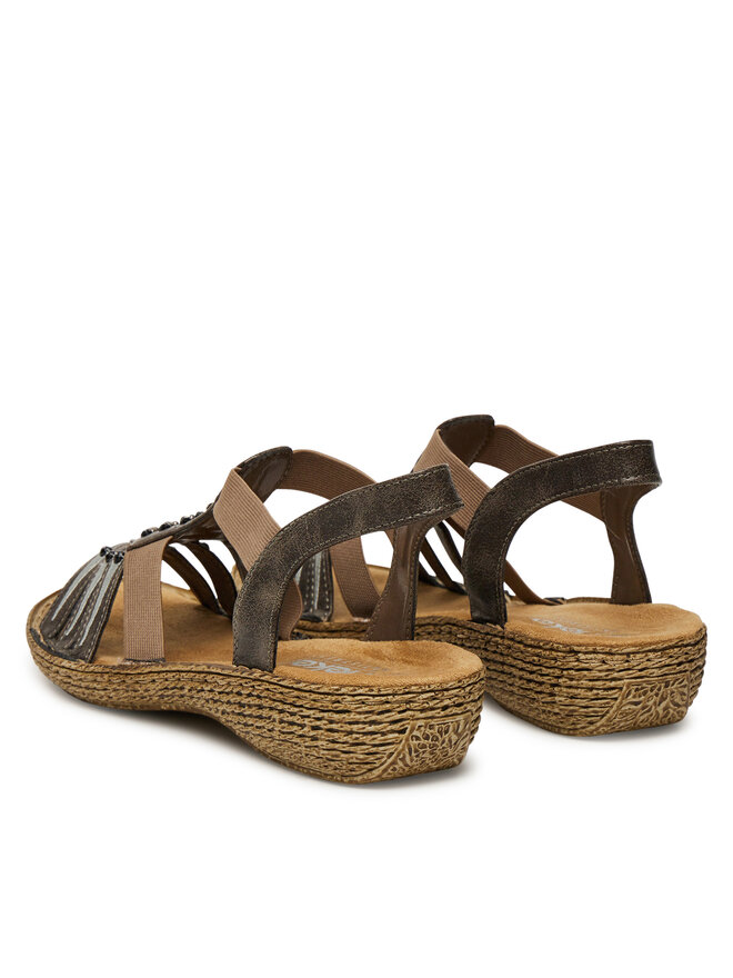 Rieker Sandali Rieker 65861-45 Siva