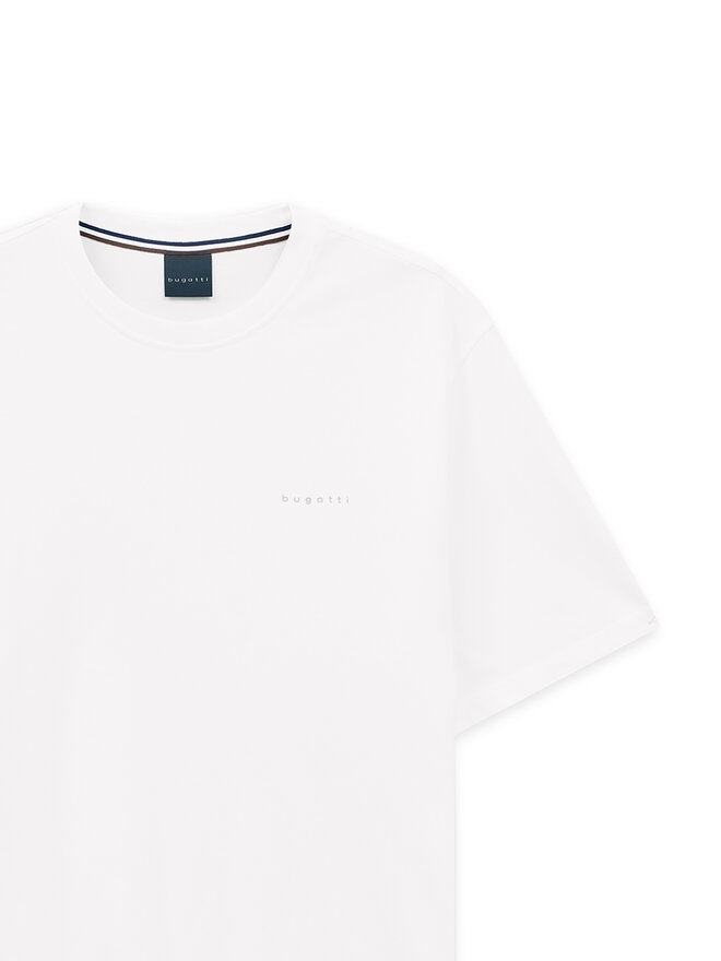 Bugatti Bugatti T-Shirt 8350-95040 Weiß Slim Fit