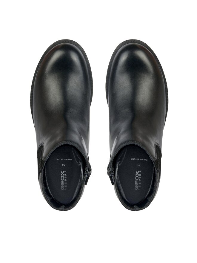 Bottines Geox J Agata Girl Wpf J36HZA 04377 C9999 D Noir chaussures