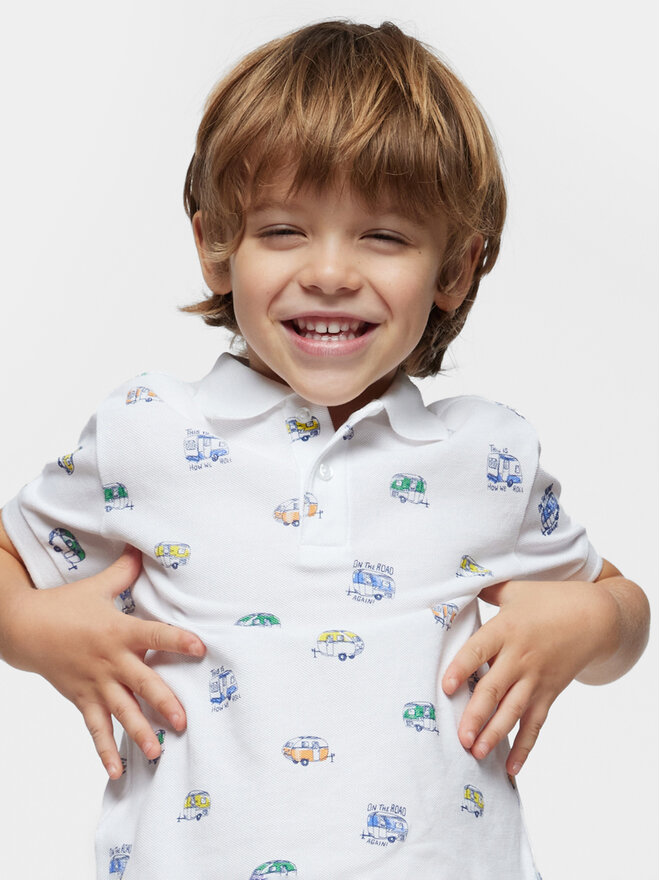 Mayoral Mayoral Поло 3107 Білий Regular Fit