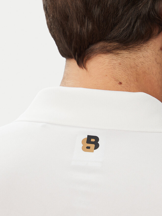 BOSS BOSS Поло Game 1 50564785 Білий Slim Fit