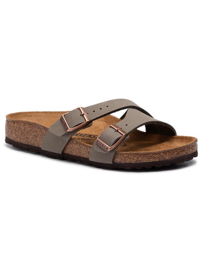 Pantoletten Birkenstock Yao Balance 1014277 Grau eschuhe