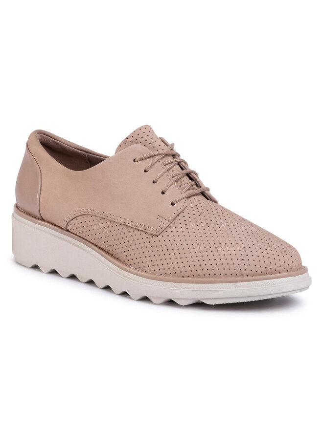 Clarks Oxford Schuhe Clarks Sharon Crystal 261476314 Beige