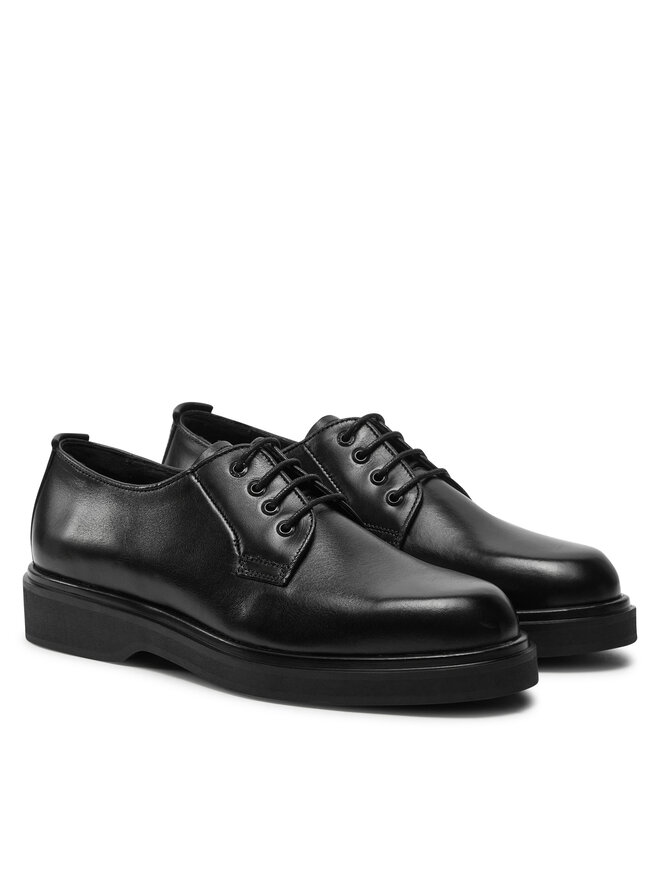 Calvin Klein Туфлі Calvin Klein Lace Up - Lth HW0HW02278 Чорний
