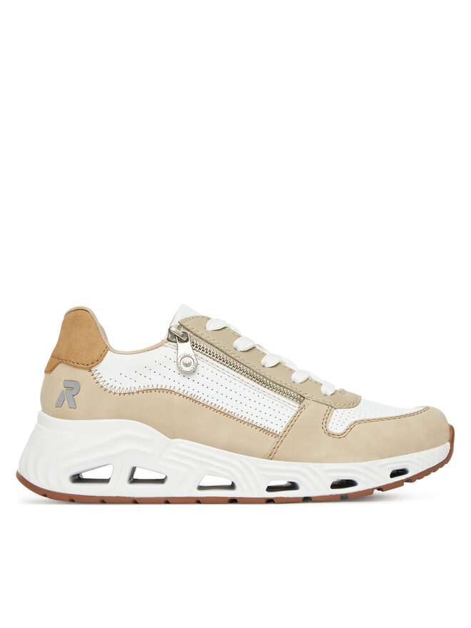 Rieker Sneakersy Rieker N5204-80 Biela
