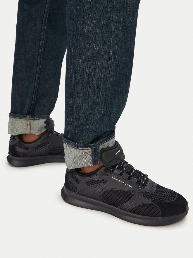 Tommy Hilfiger Sneakers Tommy Hilfiger Lightweight Runner Monocolor FM0FM05928 Schwarz