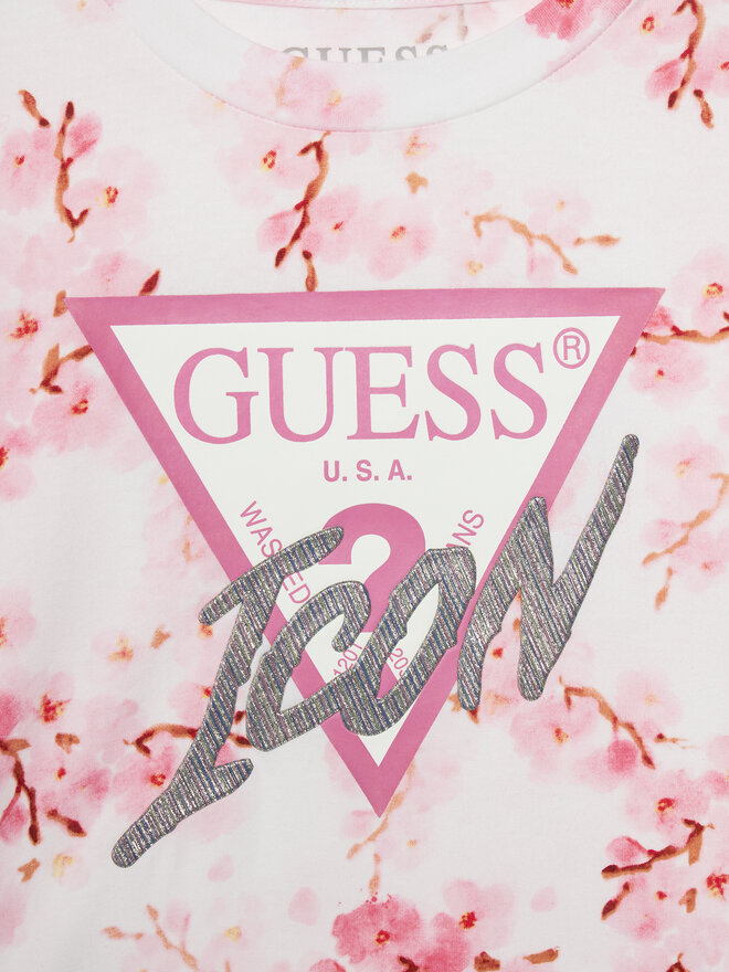 Guess Guess Camiseta J4RI06 K6YW3 Rosa Boxy Fit