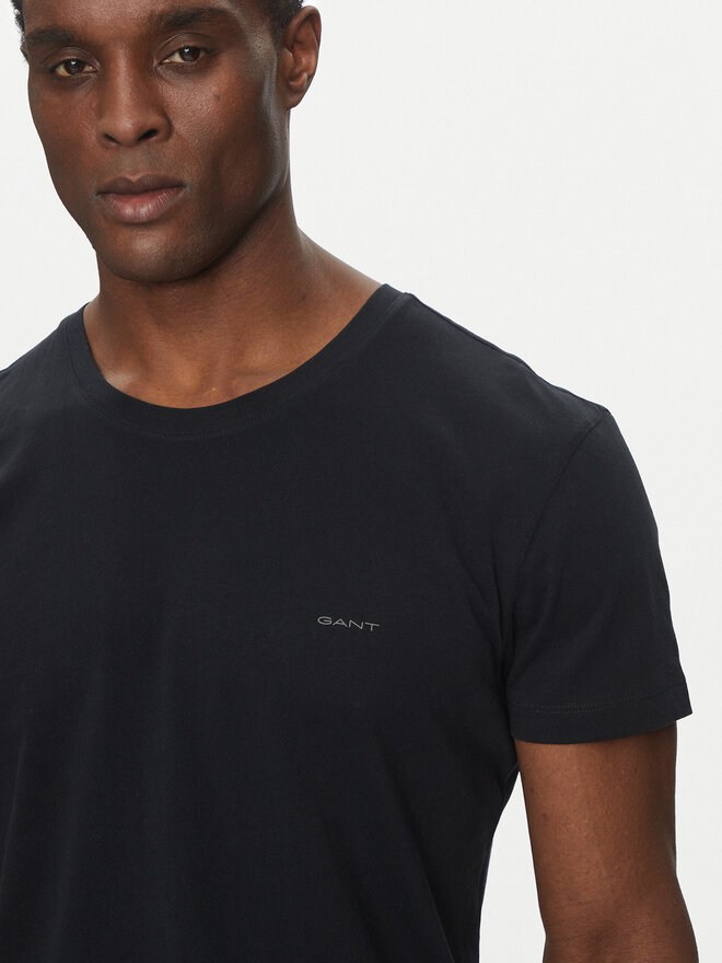 Gant Gant Σετ 2 T-Shirts 900012008 Μαύρο Regular Fit