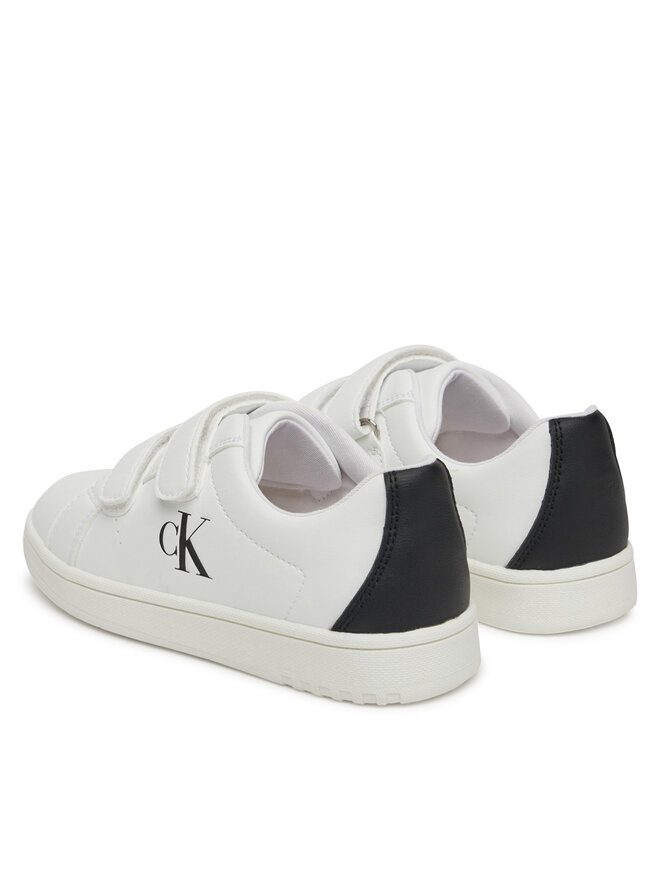 Calvin Klein Jeans Sneakersy Calvin Klein Jeans Low Cut Lace Velcro Sneaker V1X9-82080-1355 S Biały
