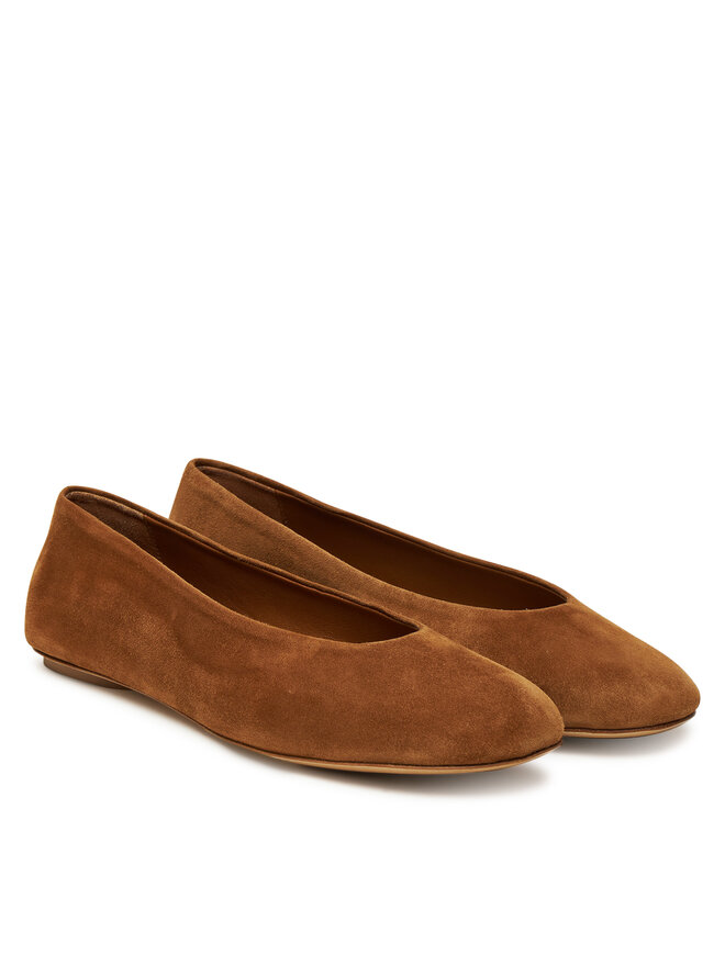 Weekend Max Mara Балеринки Weekend Max Mara Todisuede 2525526074600 Кафяв