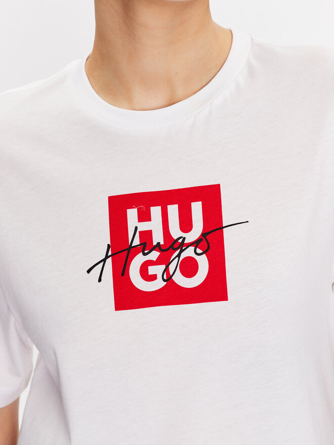HUGO HUGO Camiseta Dashire_3 50485373 Blanco Regular Fit