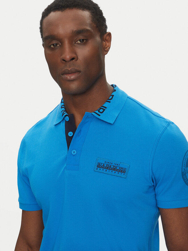 Napapijri Napapijri Poloshirt E-Amundsen NP0A4IN9 Blau Regular Fit
