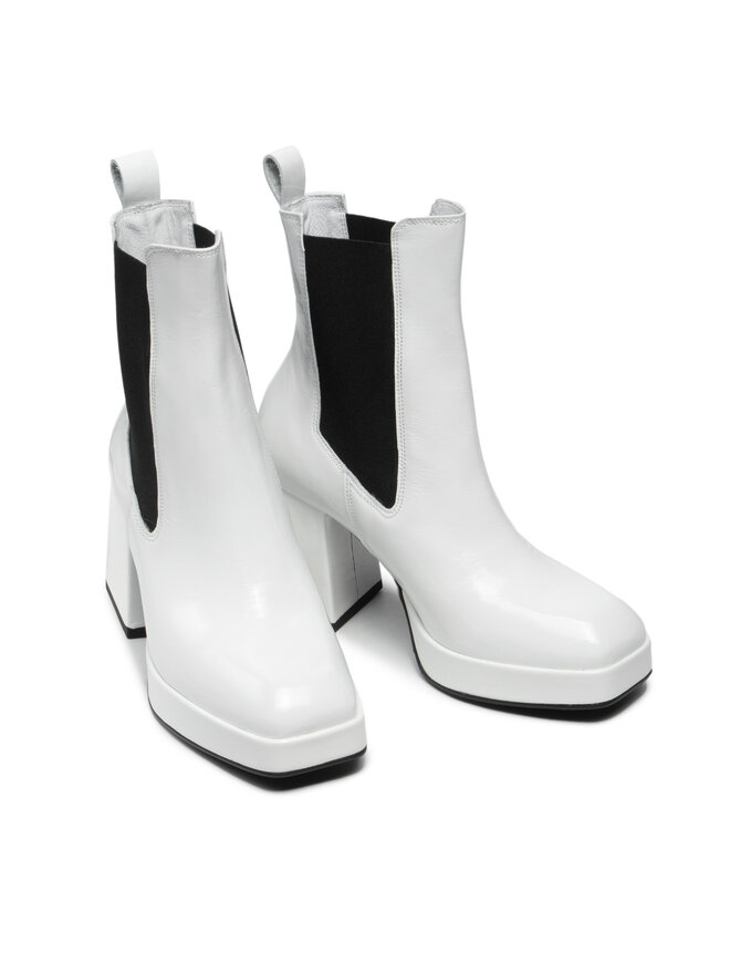 R.Polański Stiefeletten R.Polański 1353 Weiß