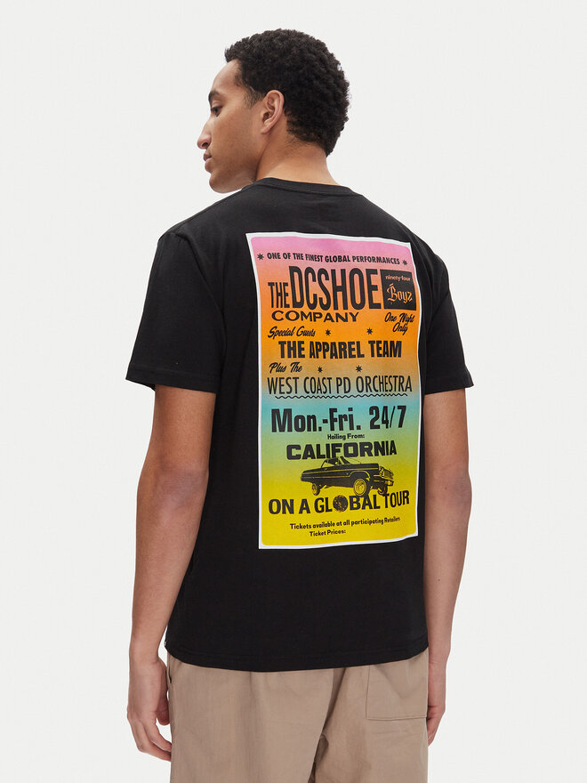 DC DC T-Shirt ADYZT05455 Schwarz Heritage Fit