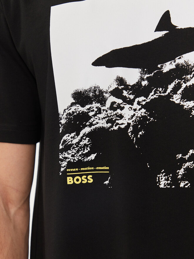 BOSS Boss T-Shirt Te_Sea_Horse 50515626 Schwarz Regular Fit