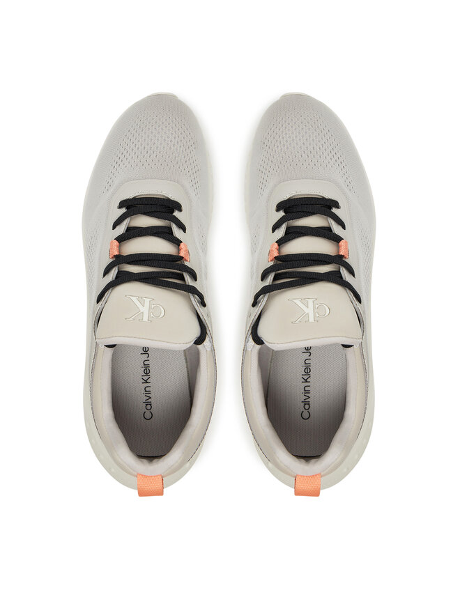 Calvin Klein Jeans Сникърси Calvin Klein Jeans Eva Runner Sock Mg Tech YW0YW01855 Сив