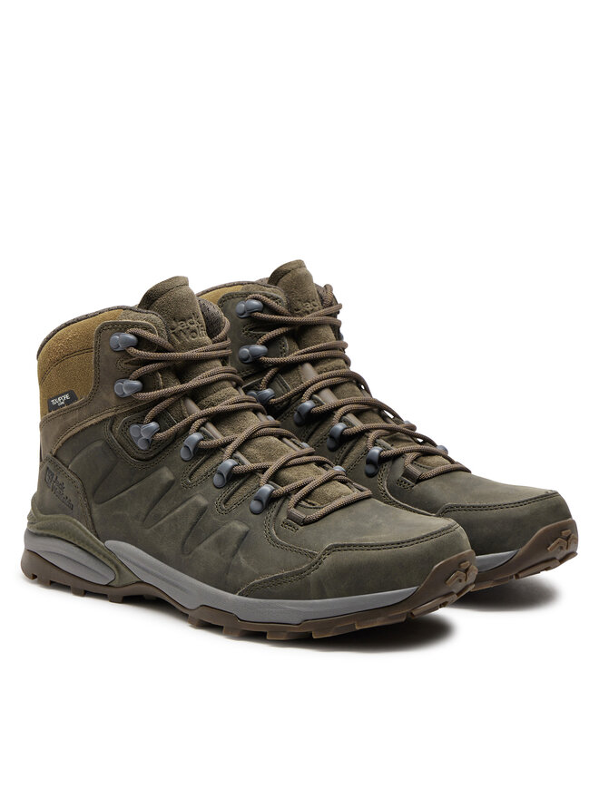 Jack Wolfskin Trekkingschuhe Jack Wolfskin Refugio Prime Mid M 4059691 Braun