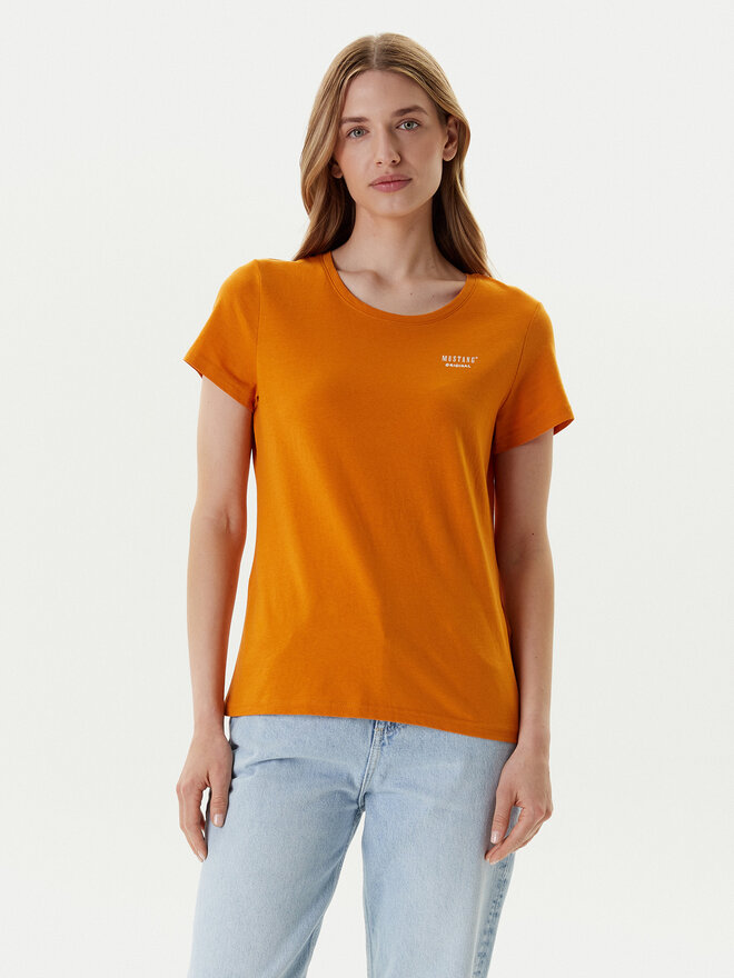 Mustang Mustang Camiseta Alma 1016155 Naranja Regular Fit