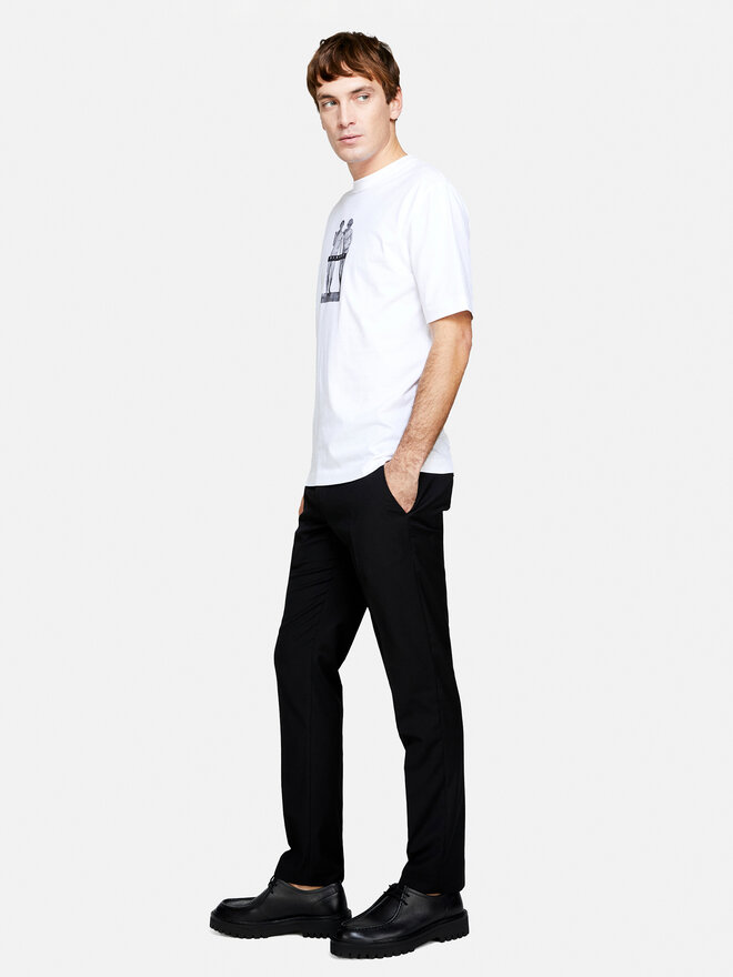 Sisley Sisley T-Shirt 3I1XS103I Weiß Regular Fit
