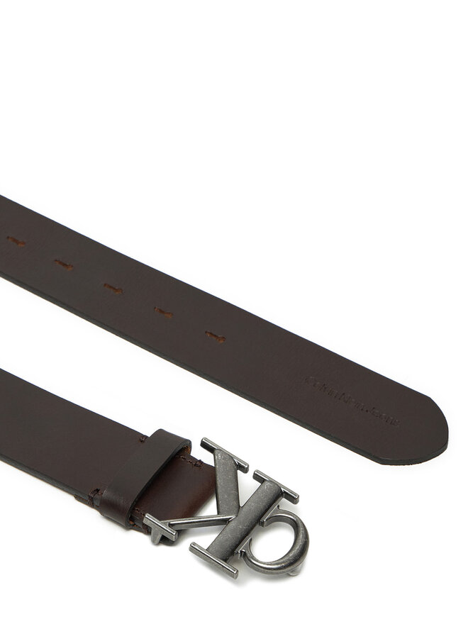 Calvin Klein Jeans Cintura da uomo Calvin Klein Jeans Round Mono Plaque Lthr Belt 40Mm K50K512067 Marrone
