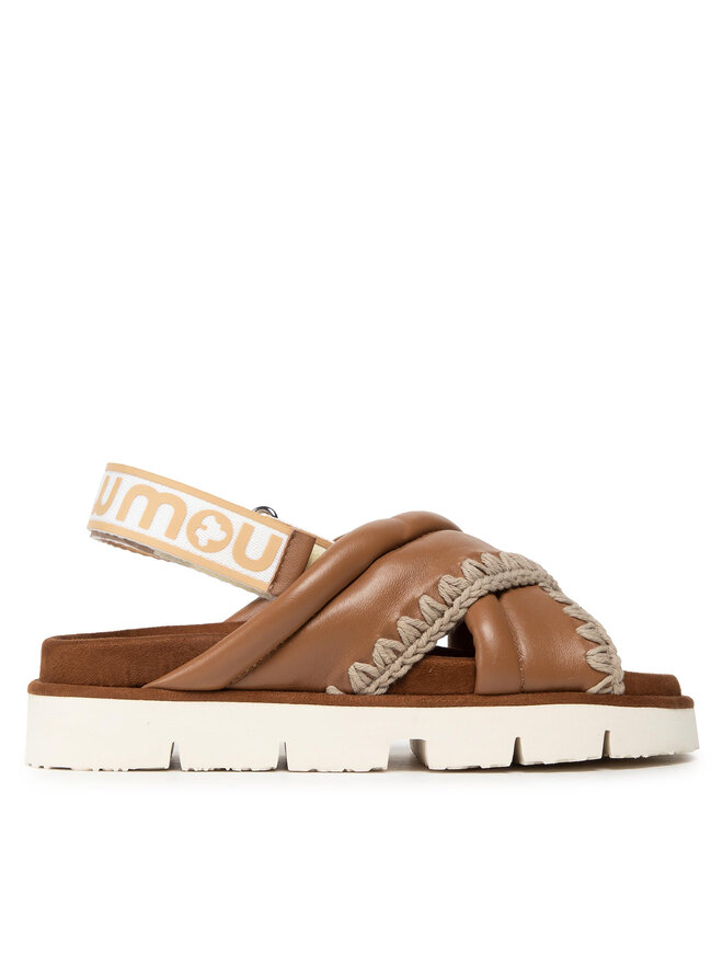 Mou Sandalen Mou New Bio # 03 Criss-Cross Upper SW461004C Braun
