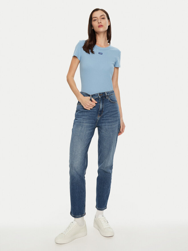 HUGO HUGO T-Shirt Easy 50523924 Hellblau Slim Fit