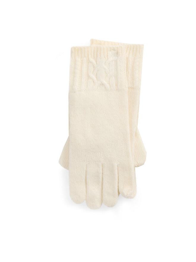 LAUREN RALPH LAUREN Комплект шапка, шал и ръкавици LAUREN RALPH LAUREN 454960056001 Екрю