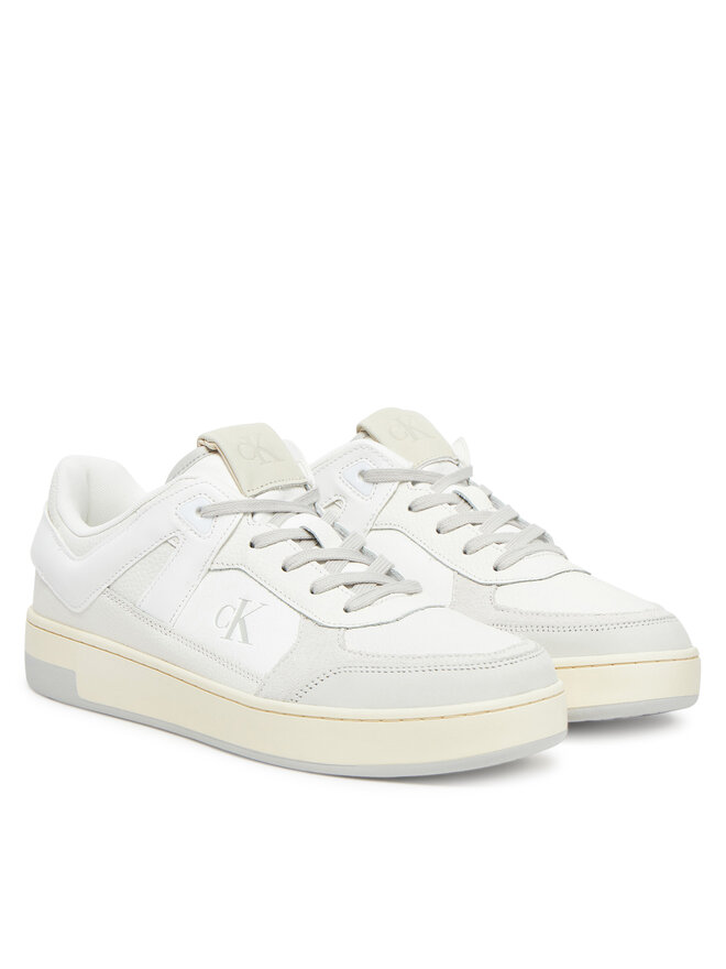 Calvin Klein Jeans Sneakers Calvin Klein Jeans Basket Cup Low Laceup Lth Mix YM0YM01308 Alb
